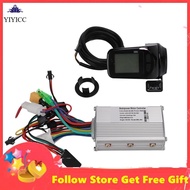 Yiyicc 24V/36V/48V 350W Brushless Motor Heat Dissoption State Data Show Controller LCD Display for 22.5mm Handlebars