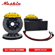 Nashin N1 series mini 4pot 302mm disc brake kit-Perodua Myvi 2018+