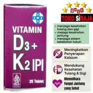 IPI VITAMIN D3 + K2 IPI CONTENTS 25 tablet VITAMIN/ HELPS BONE HEALTH IMMUNITY & BONE VITAMIN/ IPI V