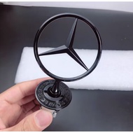 【Ready Stock】Metal Car Front Hood Emblem Bonnet Label Badge for Mercedes Benz Logo W204 W210 W220 W2