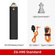 ZGCINE H90 H90Pro Battery Grip with Bouncy Arri Locating Pin and 180° Rotation Holder Coiled Braided