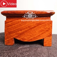 Kỷ trơn gỗ hươngĐôn gỗ kê bát hương cao 9cm