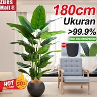 Terbaru Daun Palem Plastik Pohon 180Cm Pohon Pisang Artifisial Dan Pot Dekorasi Pohon Besar Plastik 