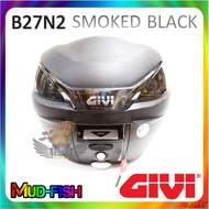 GIVI B27N2 Monolock | Top Case B27 N2 BLACK BOX (SMOKE Reflector) + Stay / Tapak