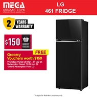LG GT-B4604BM 461L 2-DOOR FRIDGE | Top Freezer | 3 Ticks | Free $150 Grocery Vouchers Redeem From LG