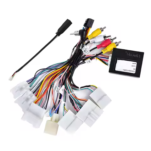 Power Harness For Toyota Android Navigation 16Pin Car Radio Stereo Power Harness Cable Wire Adapter 