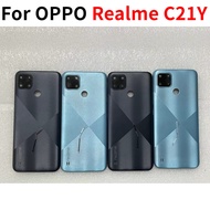 Back Battery Housing For OPPO Realme C21Y Battery Cover Back Door Housing With Main Camera Lens Side