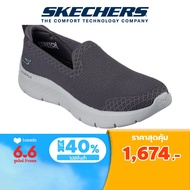 Skechers สเก็ตเชอร์ส รองเท้าผู้หญิง Women Bright Summer Shoes - 124957-CHAR Air-Cooled Goga Mat Flex, Machine Washable, Ortholite, Ultra Go