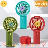 TAMAKO Handheld Fan, Daisy Quiet Electric Fan,  Mini Portable With Bracket USB Mini Fan Desktop