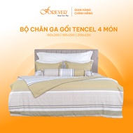 Bộ chăn ga gối drap giường Forever Elegant H146 set 4 món 100% Tencel cao cấp kháng khuẩn khử mùi
