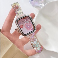 Bling Reflecting Coloful Strap For Huawei Watch Fit 4 Strap Frame For Huawei Watch Fit 4 pro Case Gl