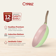 Cypruz Color Marble Fry Pan / Wajan Penggorengan Anti Lengket