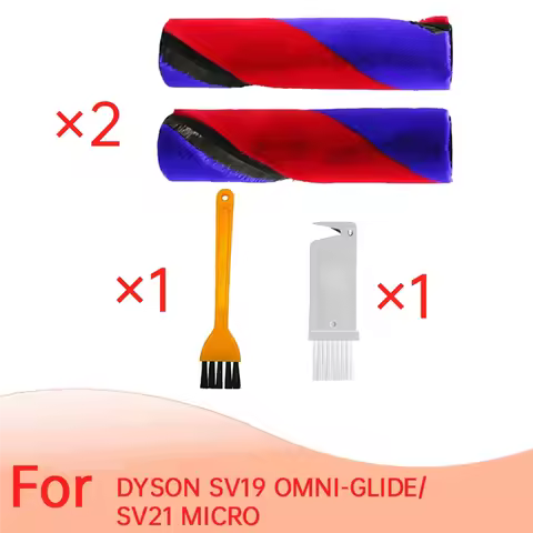 EAS-2PCS Main Brush Replace For DYSON SV21 MICRO/SV19 OMNI-GLIDE Vacuum Cleaner Double Roller Brush 