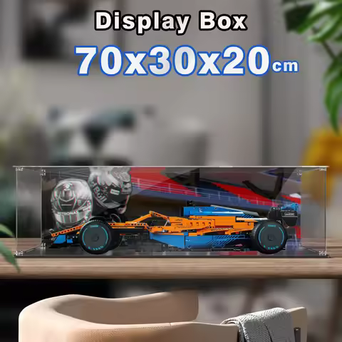 Acrylic Display Box for Lego 42141 Display Case Building block Dustproof Clear Model car storage box