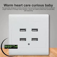 MARITA1 2/4 Ports Electrical Socket for Home Wall Outlet USB Power Adapter