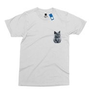 Cat Printed T-shirt: Cat Printed T-shirt Prem Short Sleeve T-shirt