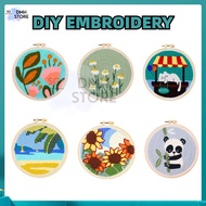 SG Stock DIY Punch Needle Embroidery Kit Scenic Punch Needle Craft Kit for Adults & Teens Beginner P