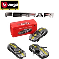 Bburago Ferrari 812 Superfast Gray 1:64 Die-Cast Alloy Car Model – Openable Doors & Headlights Colle