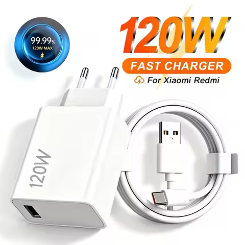 120W 6A Super Fast Charger For Xiaomi 15 14 13 Ultra 12 11 Redmi Note 14 13 Pro POCO F6 F5 X6 X5 Qui