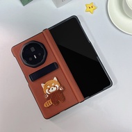 Case for Honor Magic V5 / V3 Fold Mobile Phone with Holder Tempered Glass Film Shockproof Hinge Prot