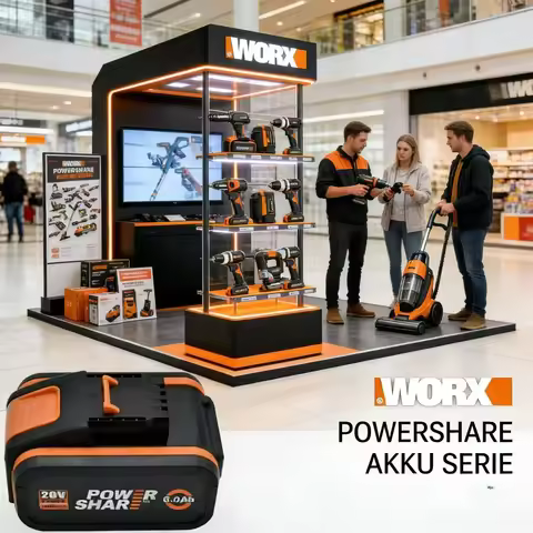 Batterie De Rechange Aste Au Lithium-ion D'origine Worx WA3551, WA3553 WX176 WX550 WX386 WXino 3 WXg