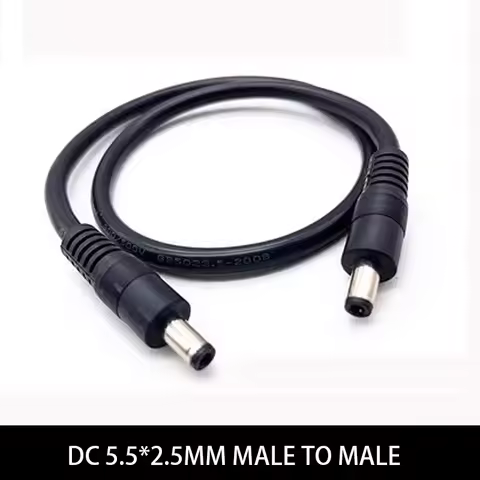 Dc Power Cord Dc5.5*2.5mm Male To Male Plug 12V 1.5mm 14AWG For Monitor Extension cable 0.5m 1.5m 3m