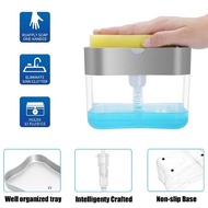 Dispenser Sabun Cair Cuci Piring Soap Pump Sponge Caddy / Tempat Wadah Sabun Cuci / dispenser sabun cuci piring / dispenser sabun cair / dispenser selotip / dispenser sabun cair tempel dinding / dispenser sabun