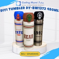 DIYI VINTAGE TUMBLER Drinking Bottle DY-BW1372 Size 480ML Heat and Cold Resistant STAINLESS STEEL Ma
