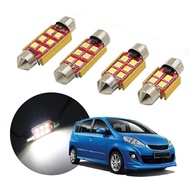 [PERODUA] Alza Car LED Bulb C5W 31mm/36mm/39mm/41mm LED Interior Dome Reading Light, License Plate, 