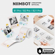 NIIMBOT Grayscale Photo Label for B1 Pro, B2 Pro, B21 PRO, Waterproof Sticker Paper for Scrapbook