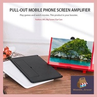 10" Inches 3D Mobile Phone Enlarged Screen Magnifier HD Mobile Large Screen Amplifier Enlarged Pembe