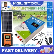 Pagar Elektrik Kebun Solar 3 Joule Controller Set Energizer Electric Fence System Animal Sheep Horse