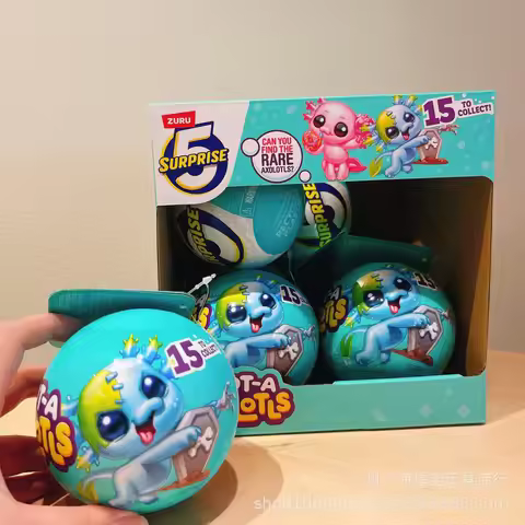 Zuru 5 Surprise A Lot A Axolotls Mystery Ball Rare Collectible Axolotl Model 77623 15 Styles To Coll
