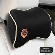 BOUTIQUE Ergonomic Car Neck Pillow Relieves Aches and Pains Black Lycra Foam 26.5x9.5x19cm