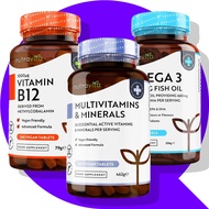 Nutravita Omega 3 Fish Oil 2000mg l Vitamin B12 1000mcg l Multivitamins & Minerals