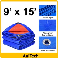 ANITECH "KOREA" Premium Canvas Canopy 6ft 8ft 9ft 10ft 12ft Kaki Tarpaulin Blue Orange Kanvas Khemah