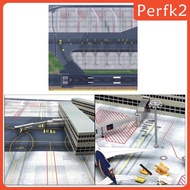 [perfkfcMY] 2 1/500 & 1/400 Model Airport Runway Sections Sheet Cut to Fit Your Layout