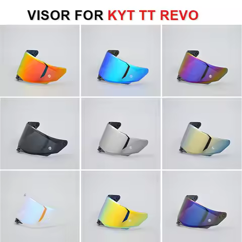 cascos Visor for KYT TT REVO Anti-UV Windproof Motorcycle Helmet Shield Lens Replacement Accessories