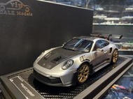 吉華@ 1/18 Vip Scale Porsche 992 GT3 RS 銀色