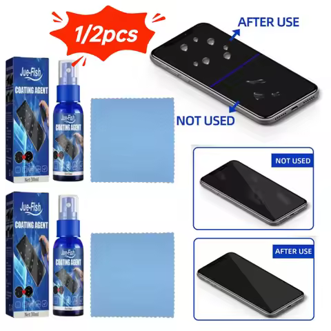 1/2pcs Liquid Screen Protector Spray Scratch-resistant Fingerprint-resistant Glass Hydrophobic Oleop