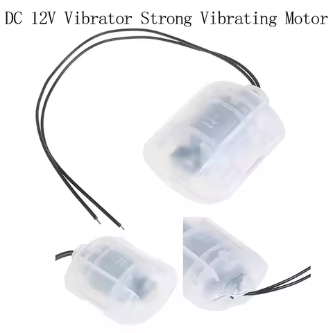 1PC R260 DC 12V Vibrator Strong Vibrating Motor with Translucent Shell DIY Massager