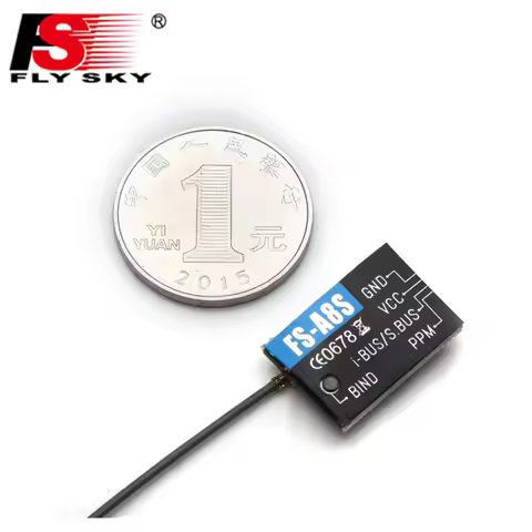 Flysky FS-A8S 2.4G 8CH Mini Receiver with PPM i-BUS SBUS For RC Qaudcopter FPV Racing Drone Compatib