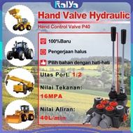 Hand Control Valve P40-02 1/2 Inch 40L/min Control Valve Katup Regulator Tekanan Pompa Bensin Hydrau