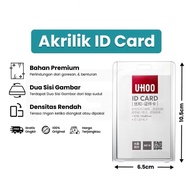 Transparent acrylic ID card holder work ID card holder/ clear ID card casing lanyard card holder id 
