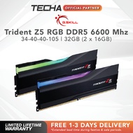 [FAST SHIP] G.Skill Trident Z5 RGB Series | 32GB (2 x 16GB) | SDRAM | DDR5 6600 MT/s | Dual Channel 