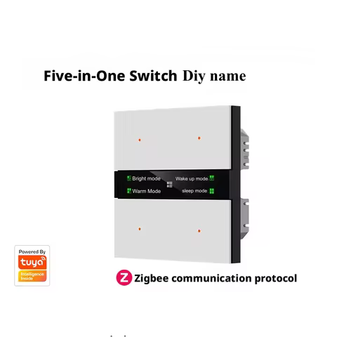 Tuya Smart Home Zigbee Multi Functional Smart Switch 4-Way Switch 4-Way Scene 3-Way Curtain 4-Way Di