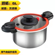 【TikTok】#Stainless Steel Micro-Pressure Pot  Internet Celebrity Multi-Purpose Soup Pressure Cooker6LLarge Capacity Stew