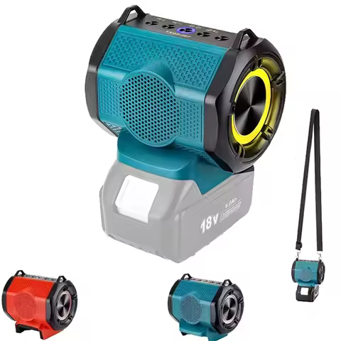 Portable Bluetooth USB Speaker Stero Player Cordless Loudspeaker Amplifier For Milwaukee/Makita/Dewa