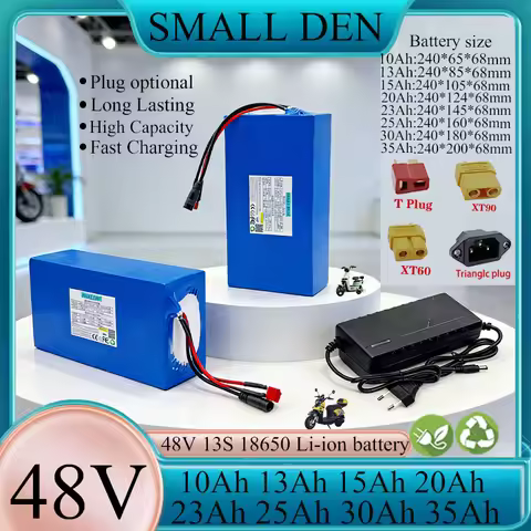 new 18650 48V 35Ah 13Ah 20Ah 23Ah 10Ah 30Ah 35Ah Lithium battery pack 13S With BMS For 1500W Electri