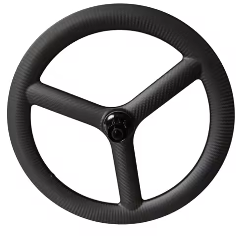 QORA 20 Inch 451 3-spoke carbon wheels 40mm depth 25mm width fixed gear hubs for Track/Road Racing t